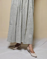 Stylish Black and White Cotton Skirt – Comfortable & Trendy Women's Wear